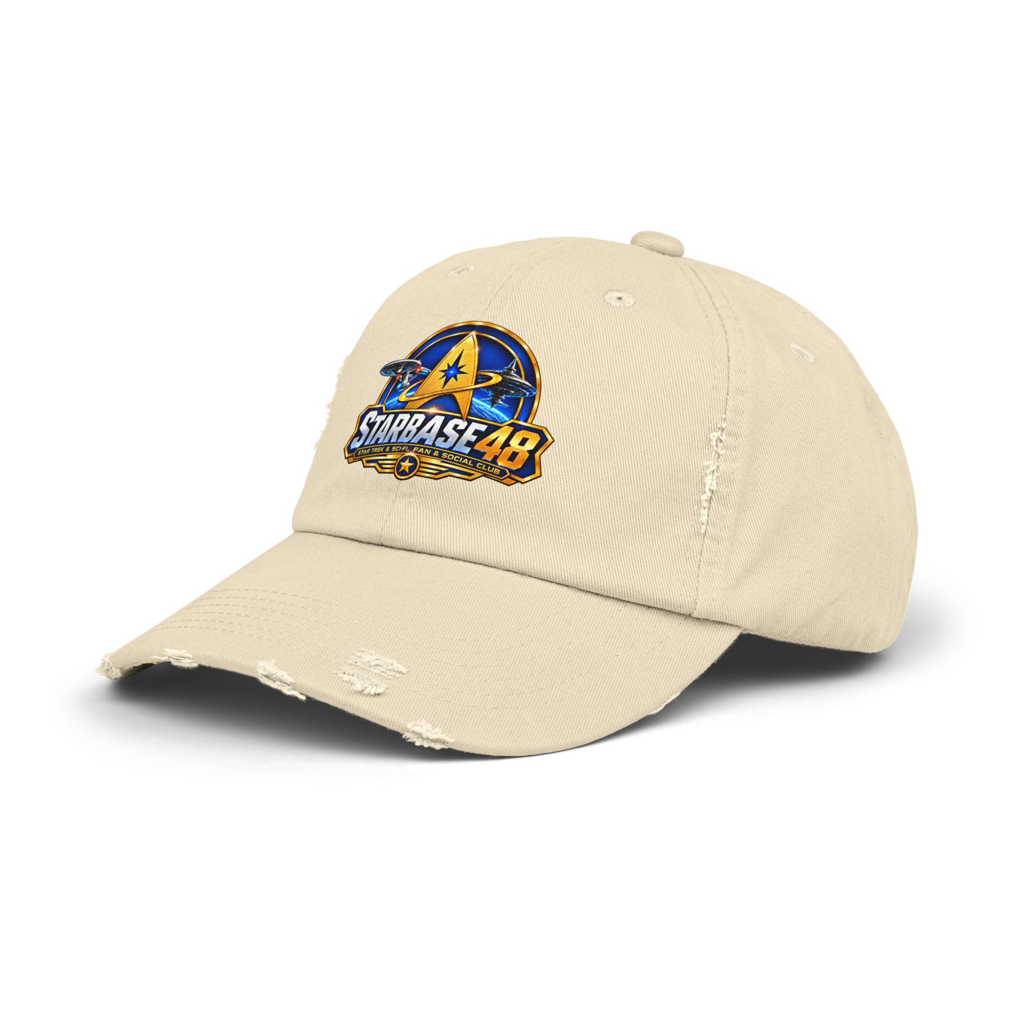 Distressed Cap — Starbase 48 Logo Hat - Image 6