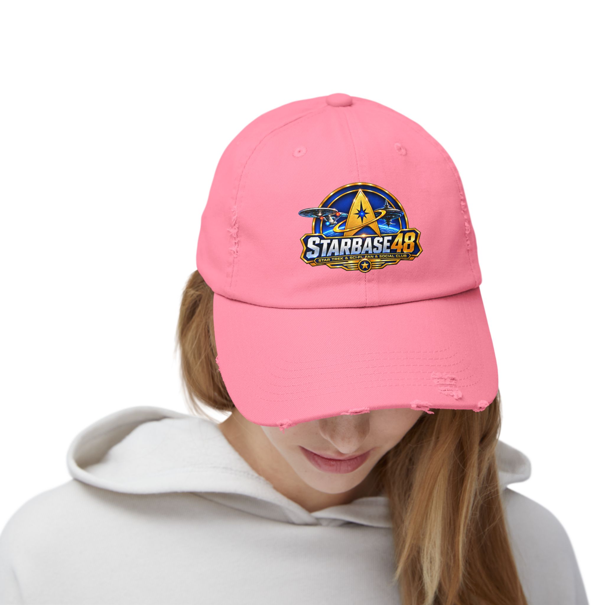 Distressed Cap — Starbase 48 Logo Hat - Image 28