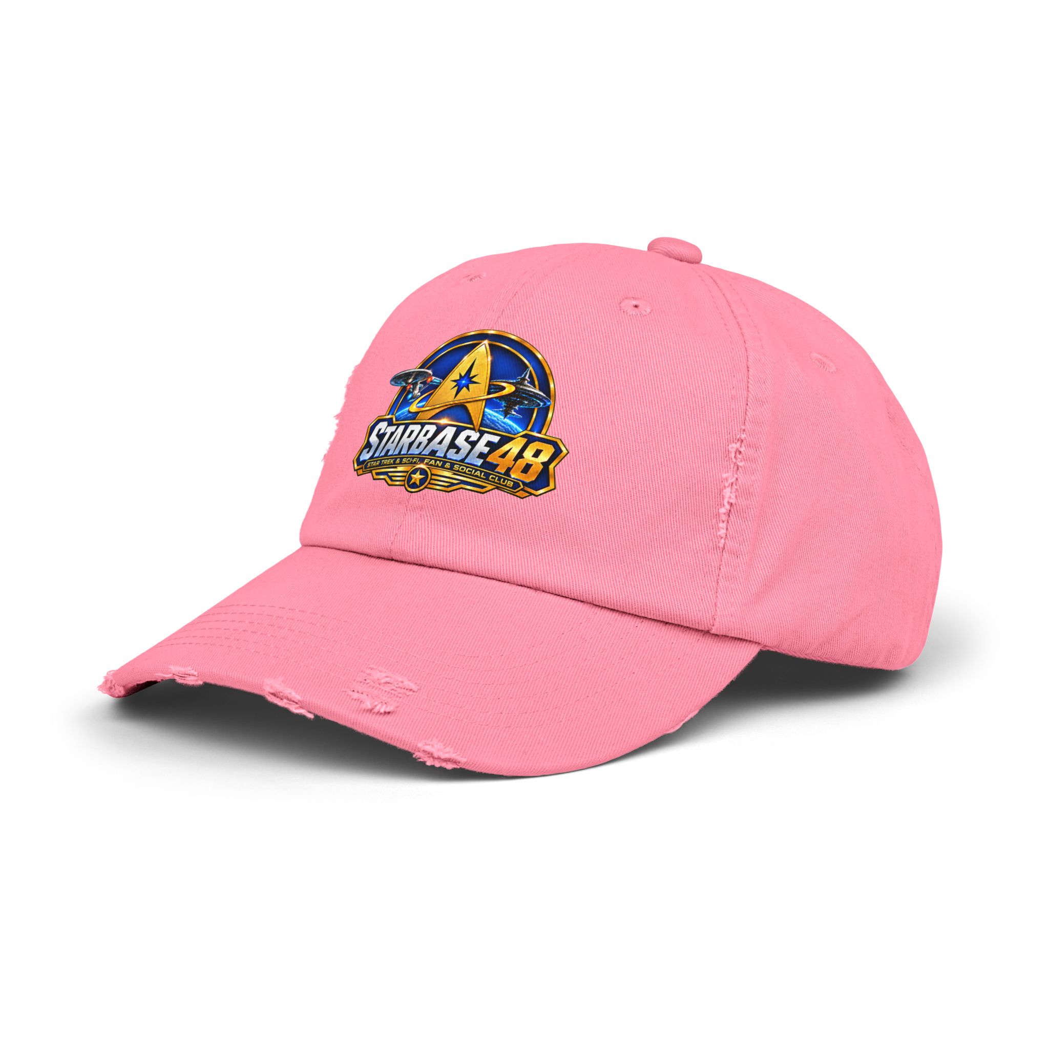 Distressed Cap — Starbase 48 Logo Hat - Image 26