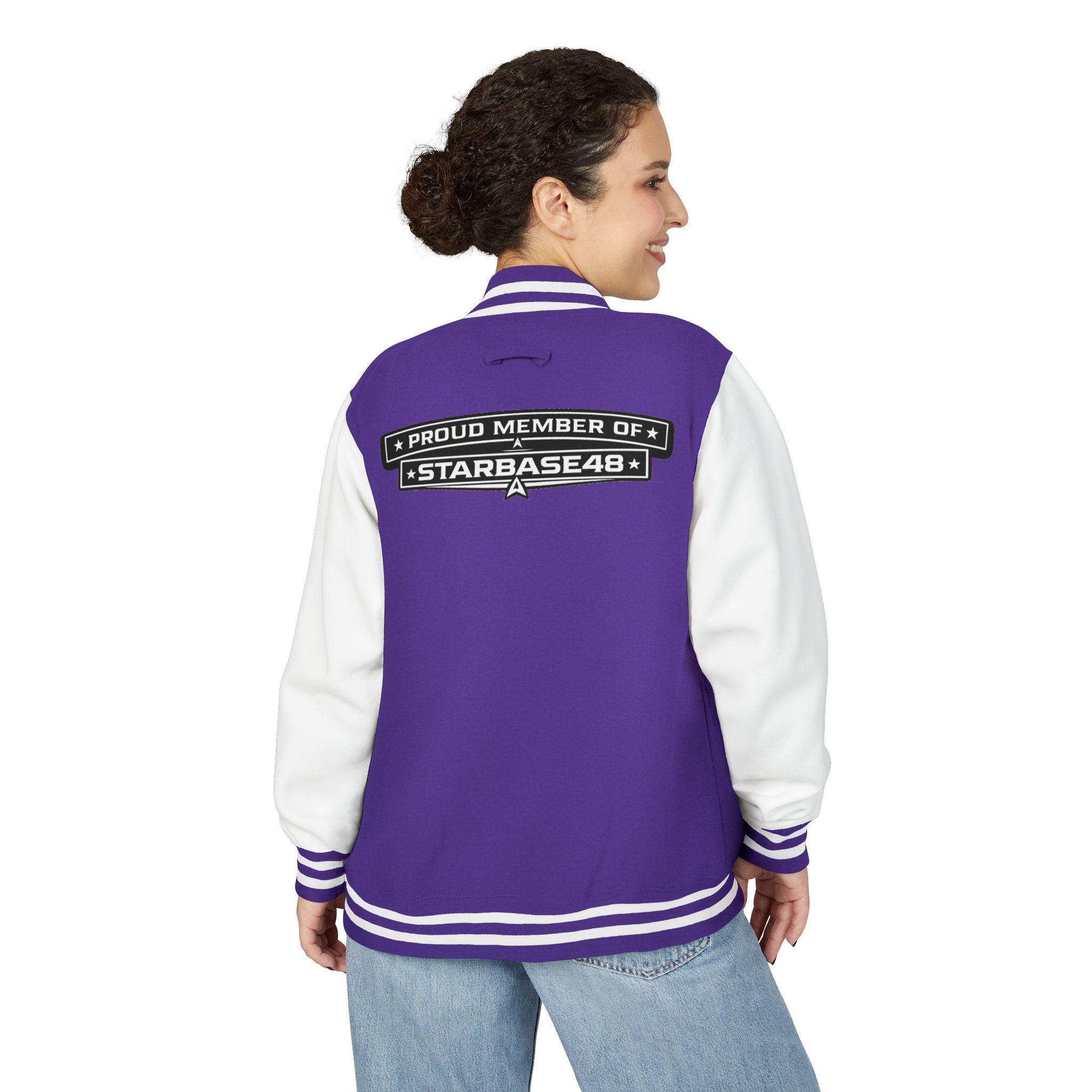 Letterman Jacket — "Proud Member of STARBASE48" Varsity Jacket - Image 20