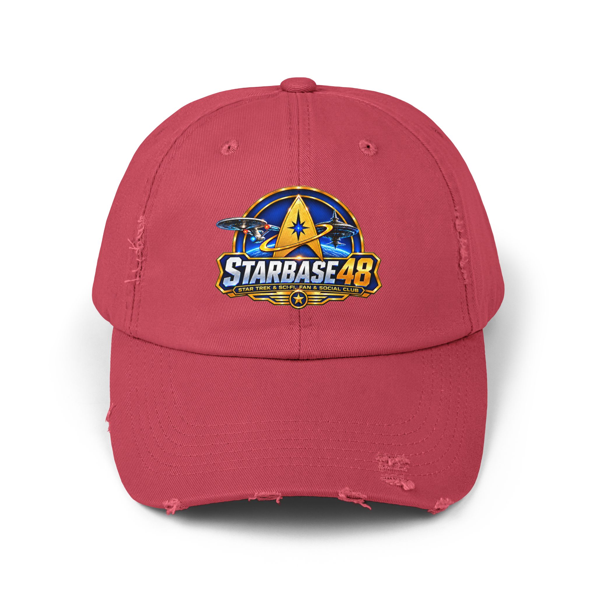 Distressed Cap — Starbase 48 Logo Hat - Image 29