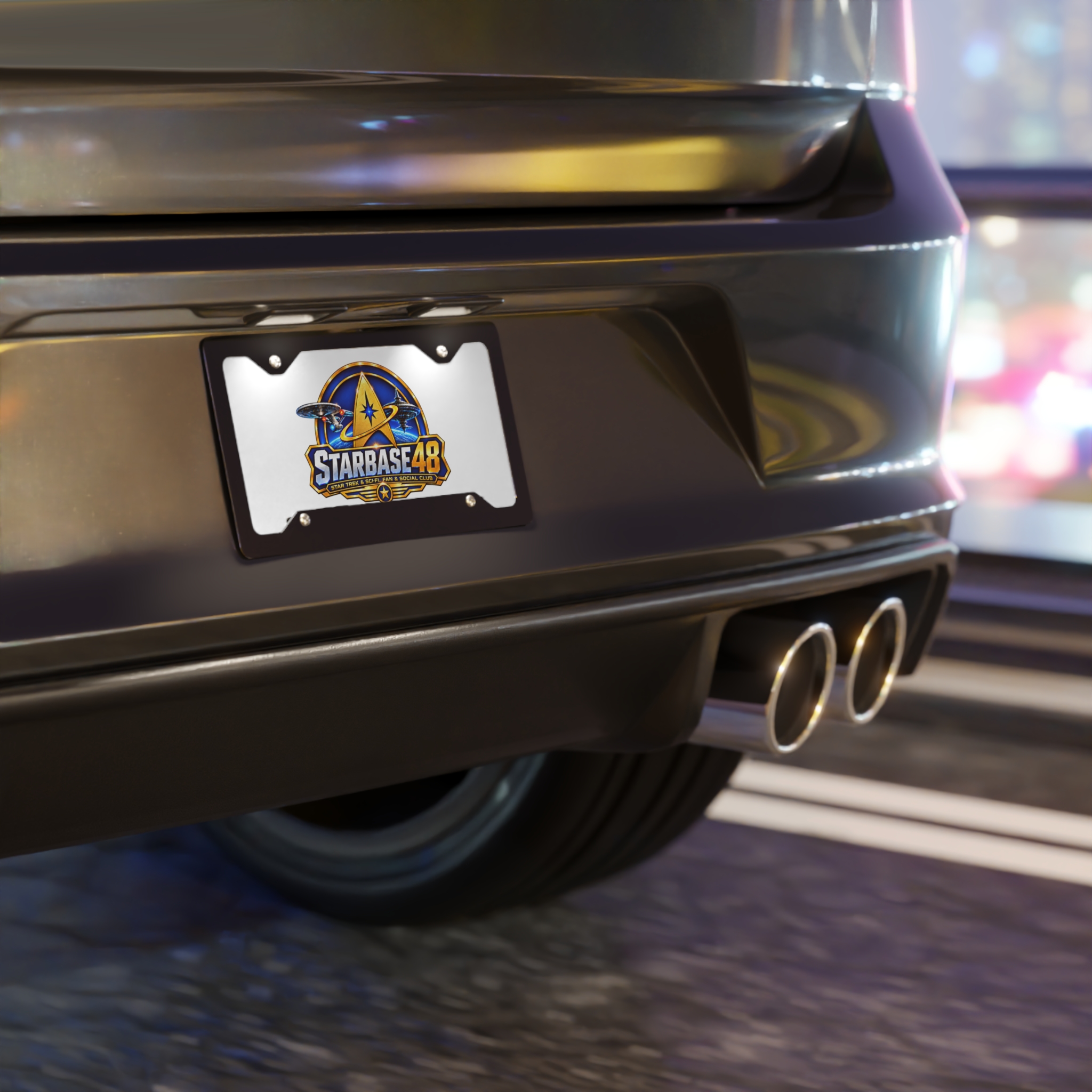 Starbase 48 Vanity Plate — Sci‑Fi Starfleet Logo License Plate - Image 3