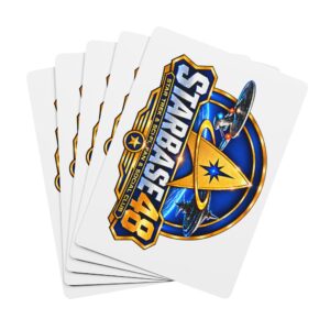 Starbase 48 Poker Playing Cards — Space-Themed Deck with Starfleet Emblem