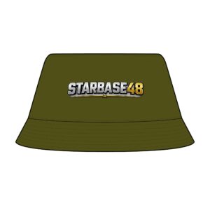 Starbase48 Logo Bucket Hat — Sustainable Recycled Fabric Sun Hat