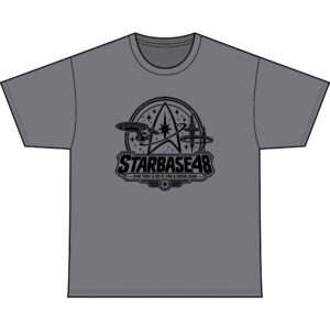Starbase 48 Retro Sci‑Fi T-Shirt — Military Green Graphic Tee