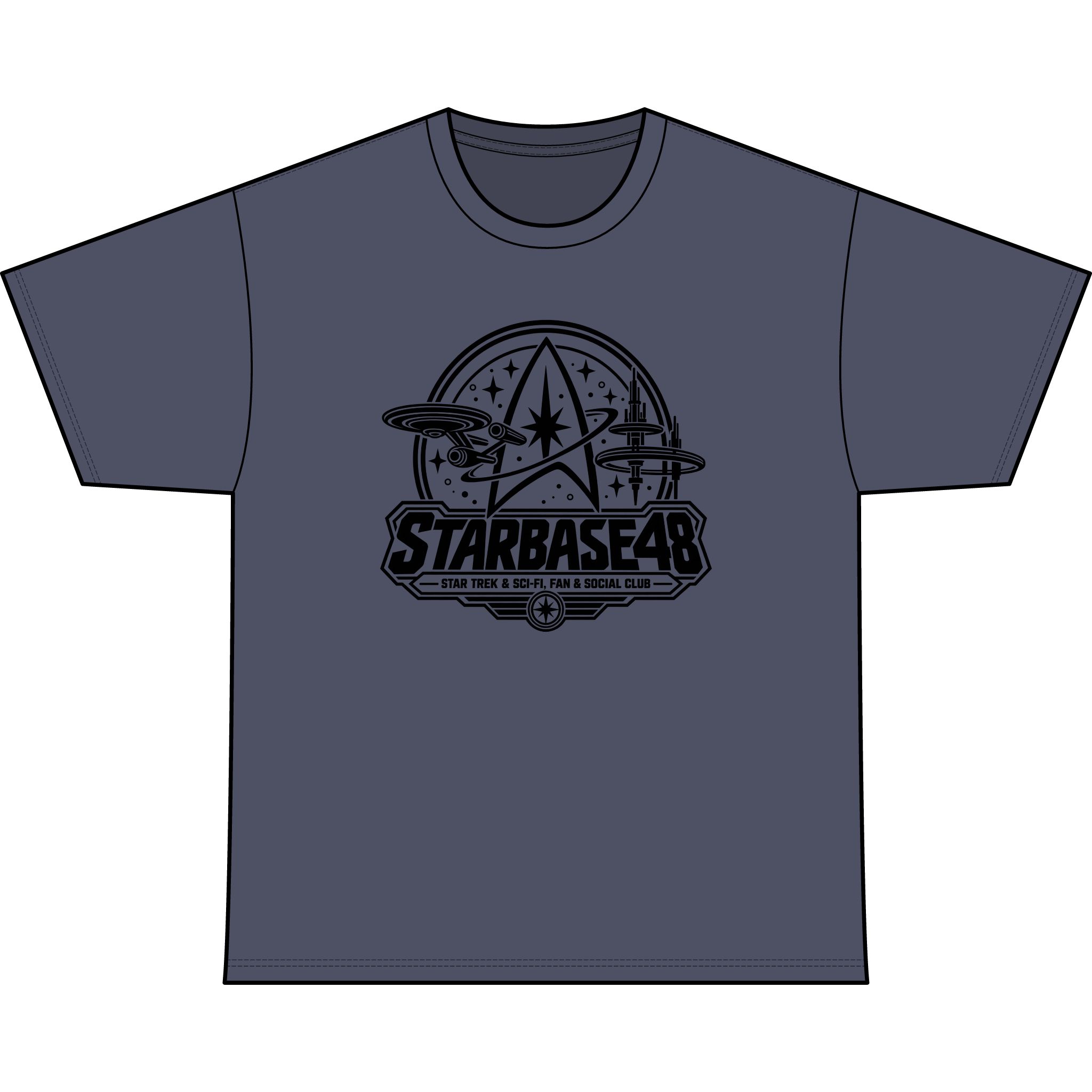 Starbase 48 Retro Sci‑Fi T-Shirt — Military Green Graphic Tee - Image 13