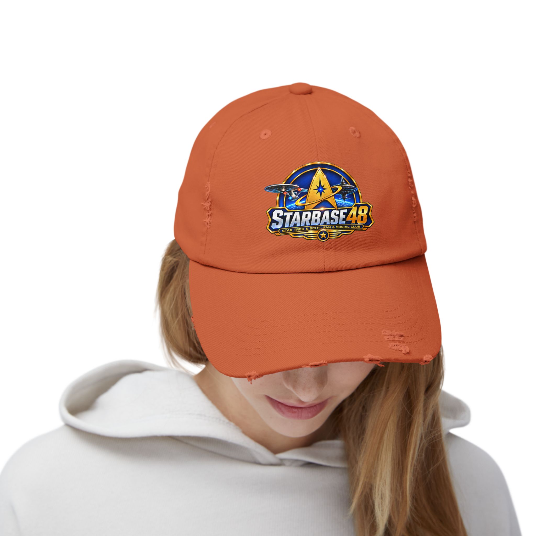 Distressed Cap — Starbase 48 Logo Hat - Image 12