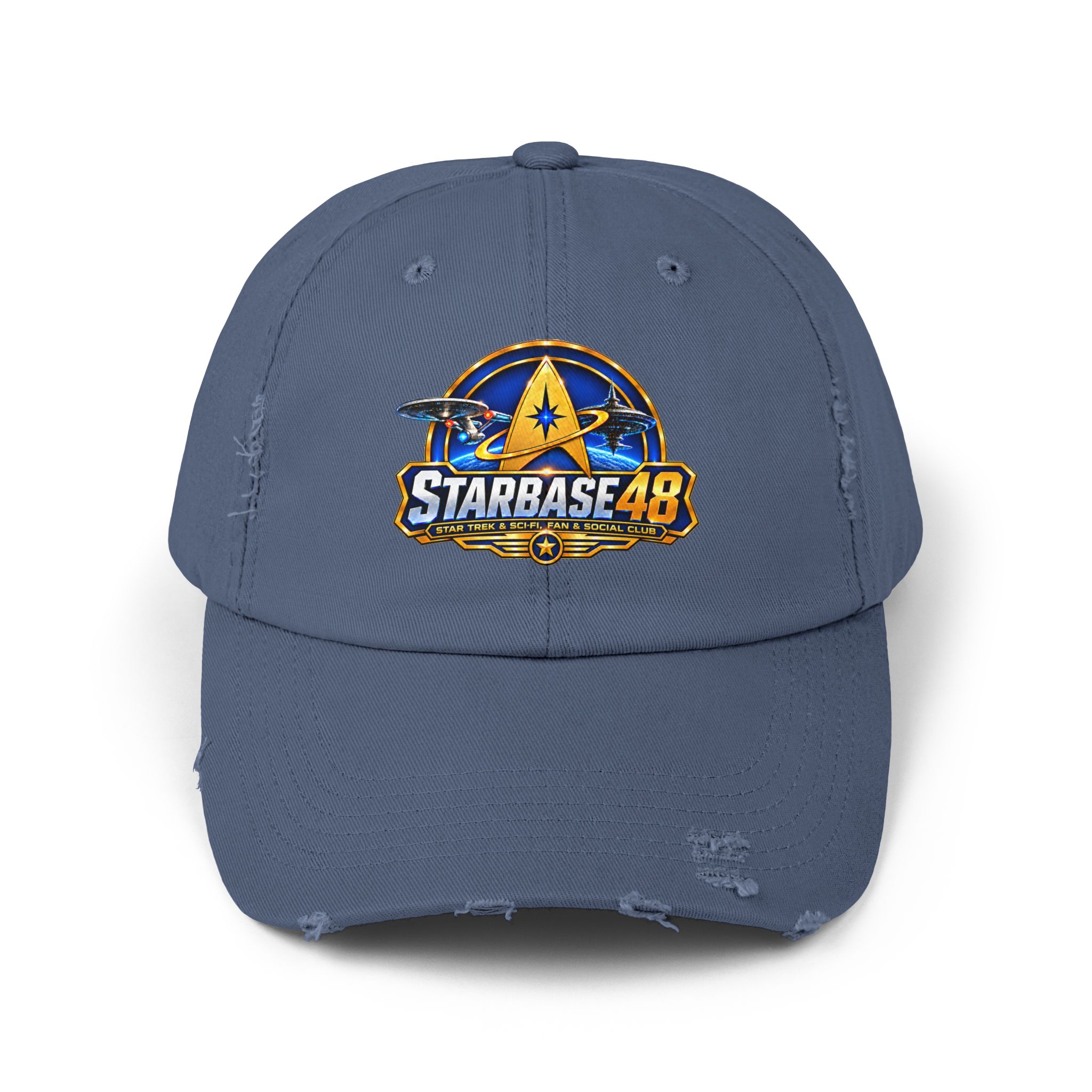 Distressed Cap — Starbase 48 Logo Hat - Image 17