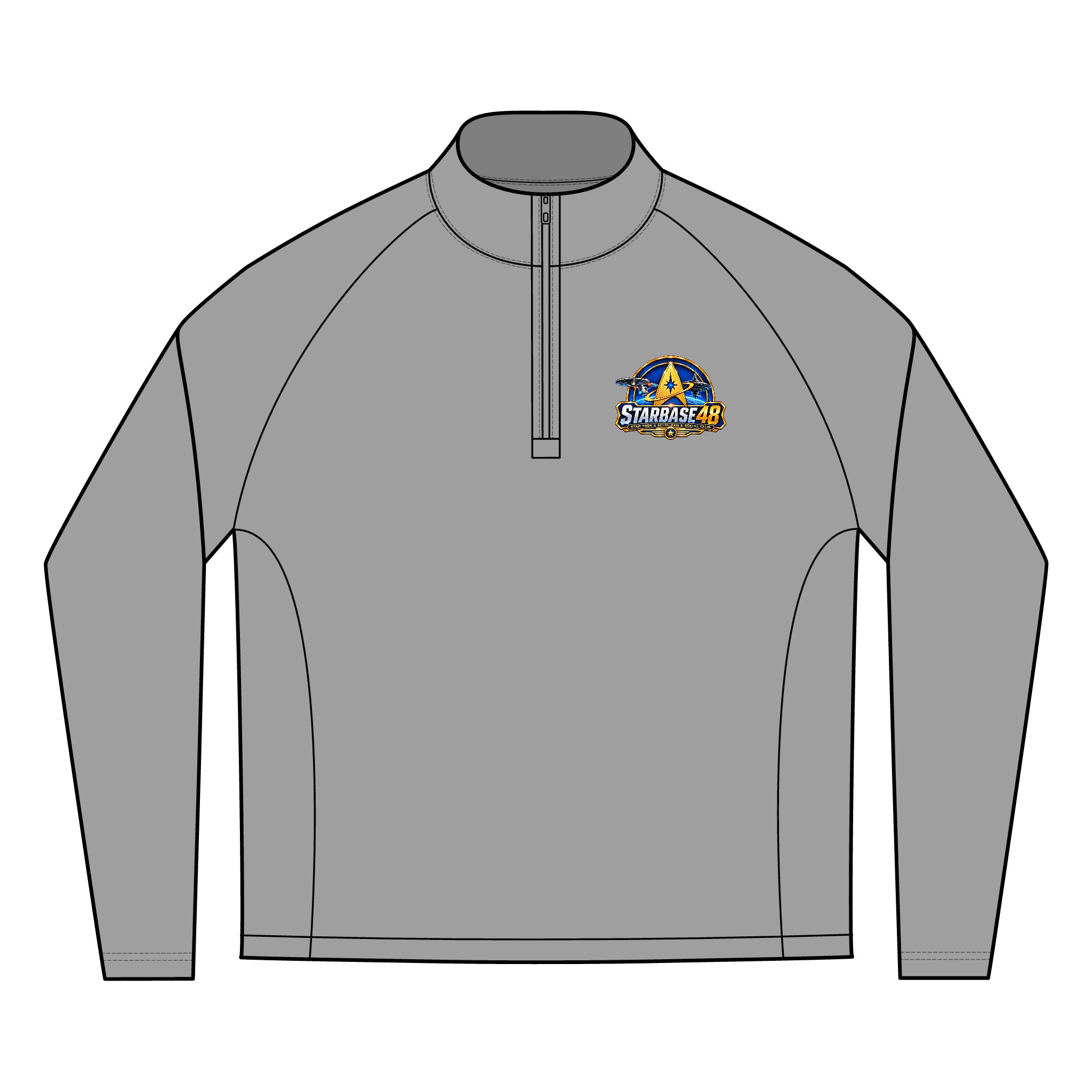 Men's 365 Quarter‑Zip Pullover — Small Crest Logo Performance Jacket