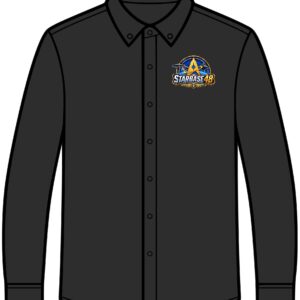 Starbase 4D Logo Long Sleeve Shirt — Embroidered Space Crew Polo