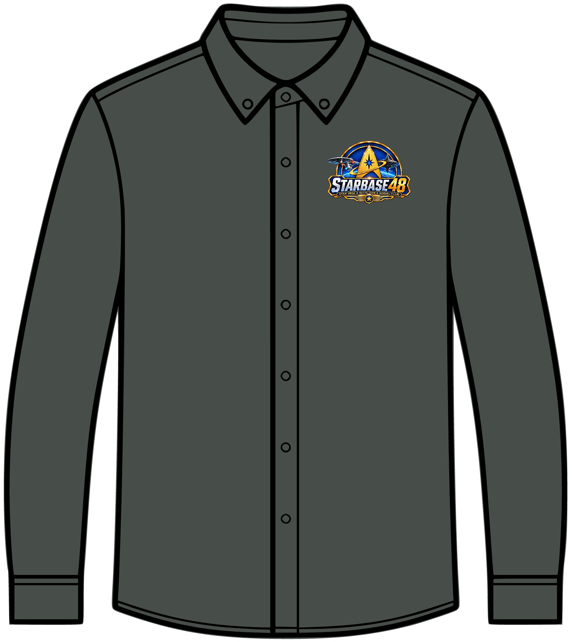 Starbase 4D Logo Long Sleeve Shirt — Embroidered Space Crew Polo - Image 5