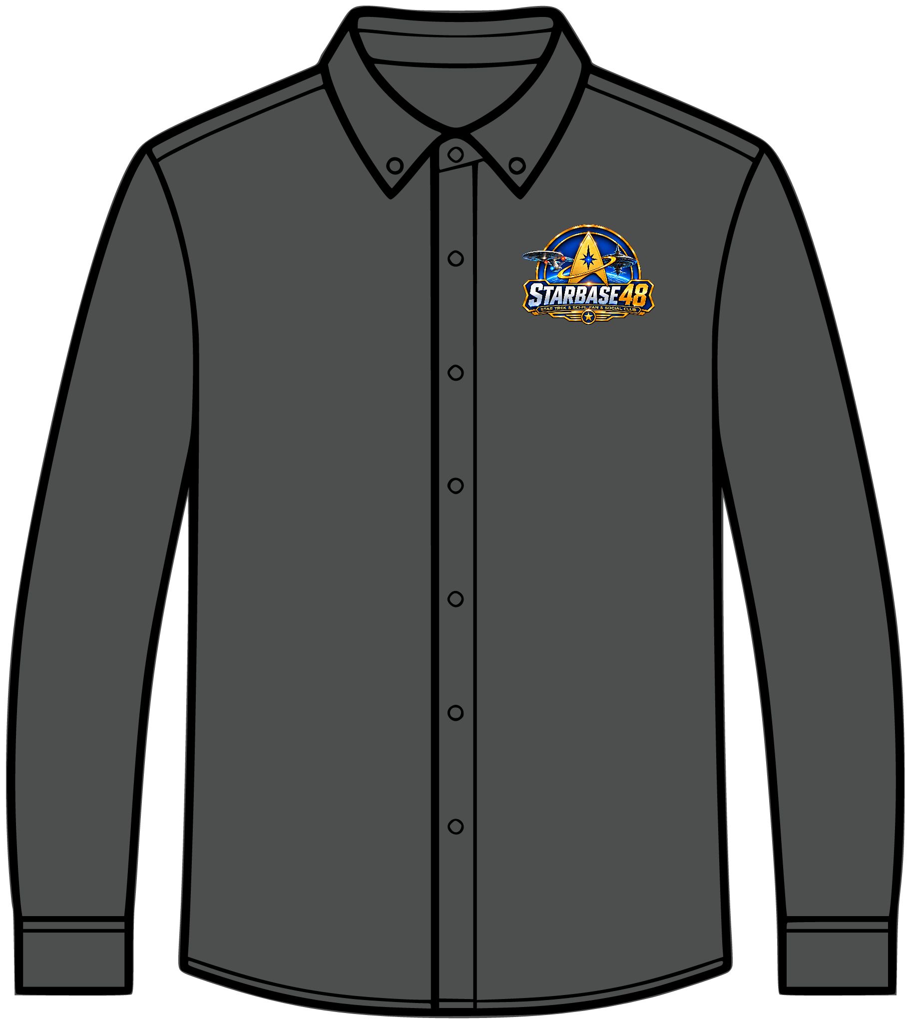 Starbase 4D Logo Long Sleeve Shirt — Embroidered Space Crew Polo - Image 9