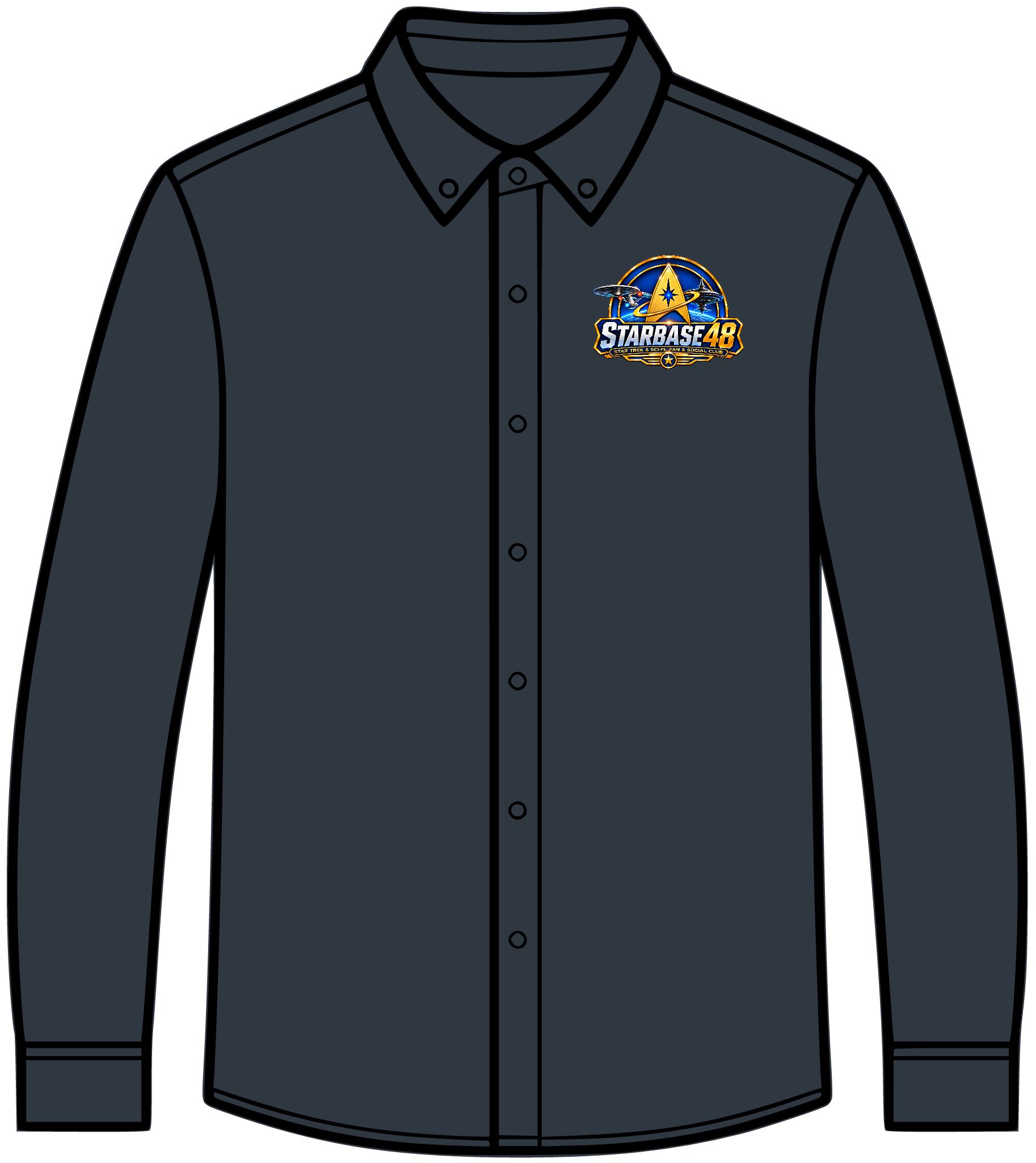 Starbase 4D Logo Long Sleeve Shirt — Embroidered Space Crew Polo - Image 17
