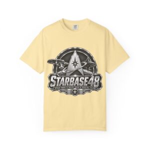 Starbase 48 Graphic T-Shirt — Retro Space Badge Tee