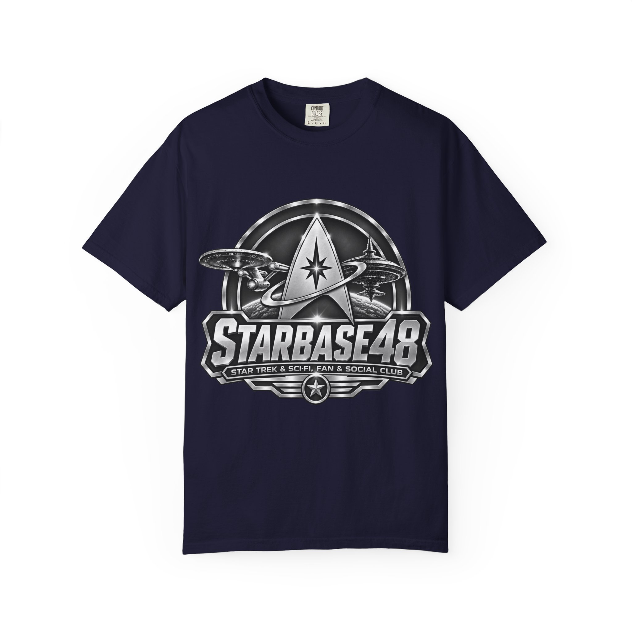 Starbase 48 Graphic T-Shirt — Retro Sci‑Fi Space Club Tee - Image 53