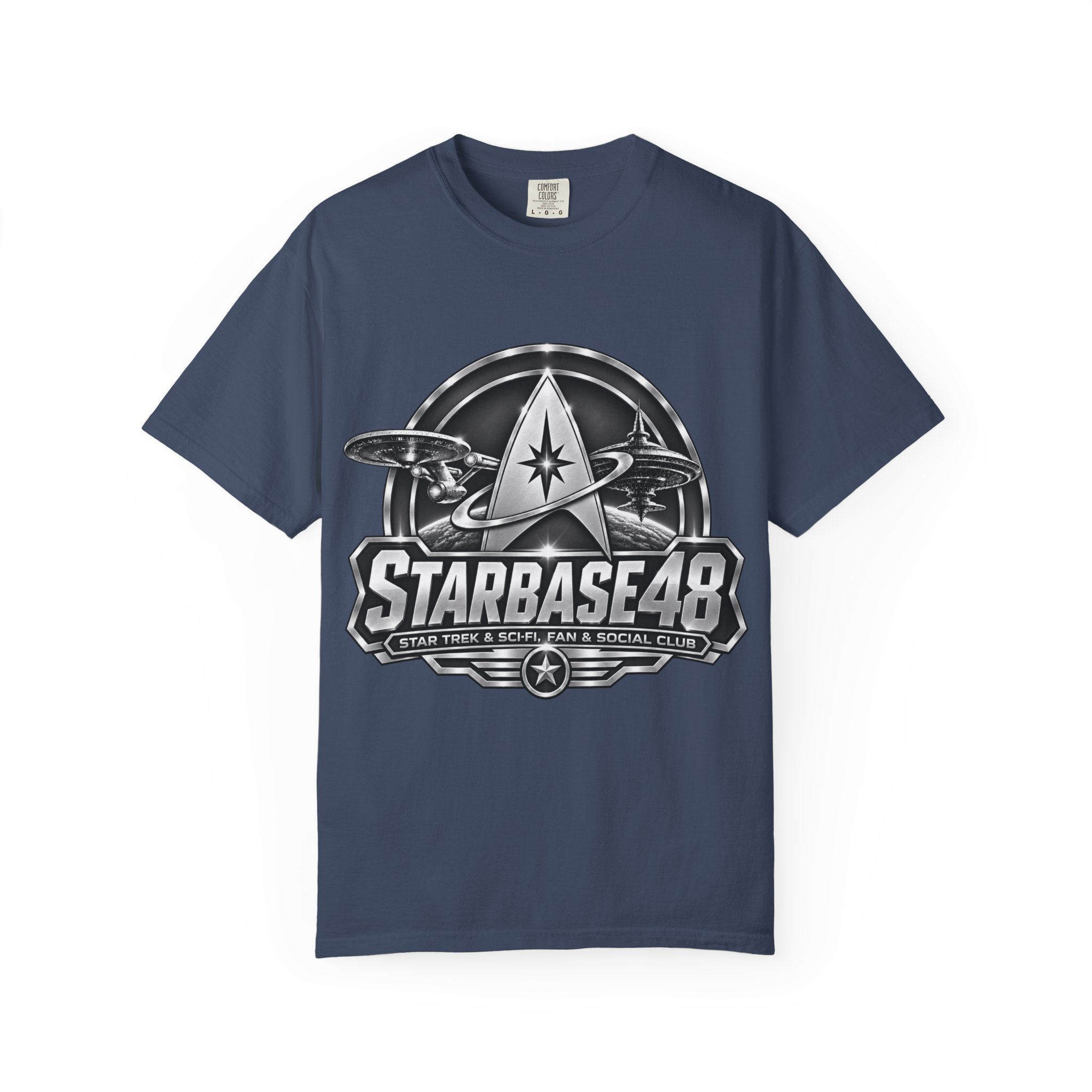 Starbase 48 Graphic T-Shirt — Retro Sci‑Fi Space Club Tee - Image 45