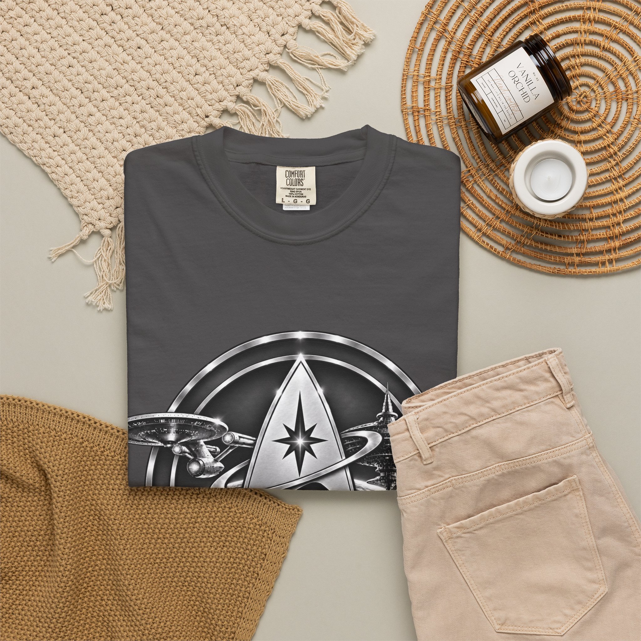 Starbase 48 Graphic T‑Shirt — Starfleet Space Logo Tee - Image 48