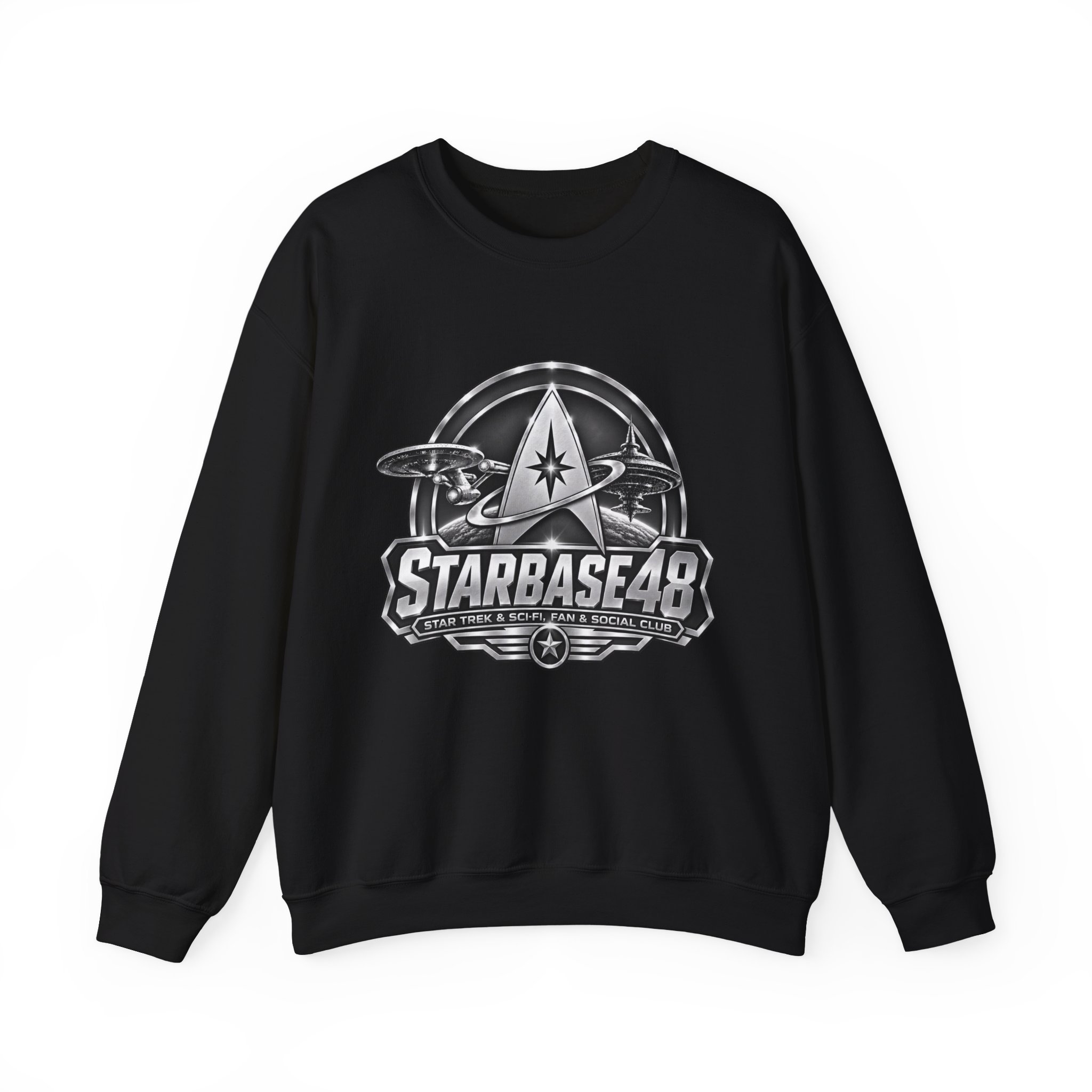 Starbase 48 Retro Space Logo Sweatshirt - Image 5