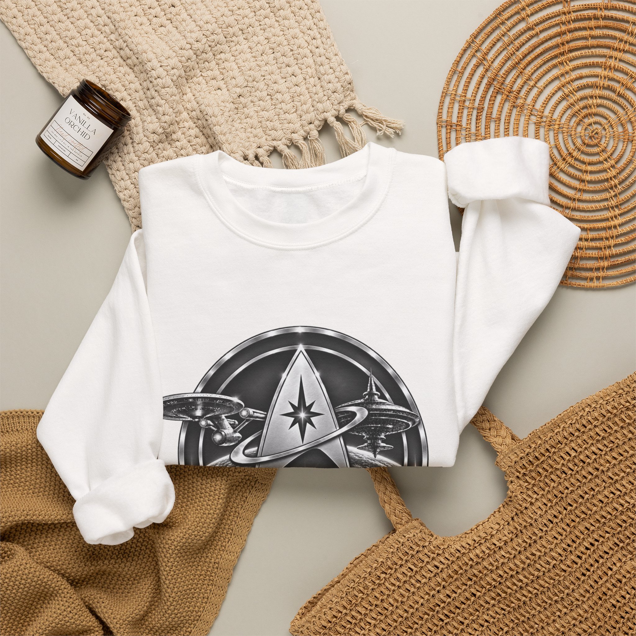 Starbase 48 Retro Space Logo Sweatshirt - Image 4