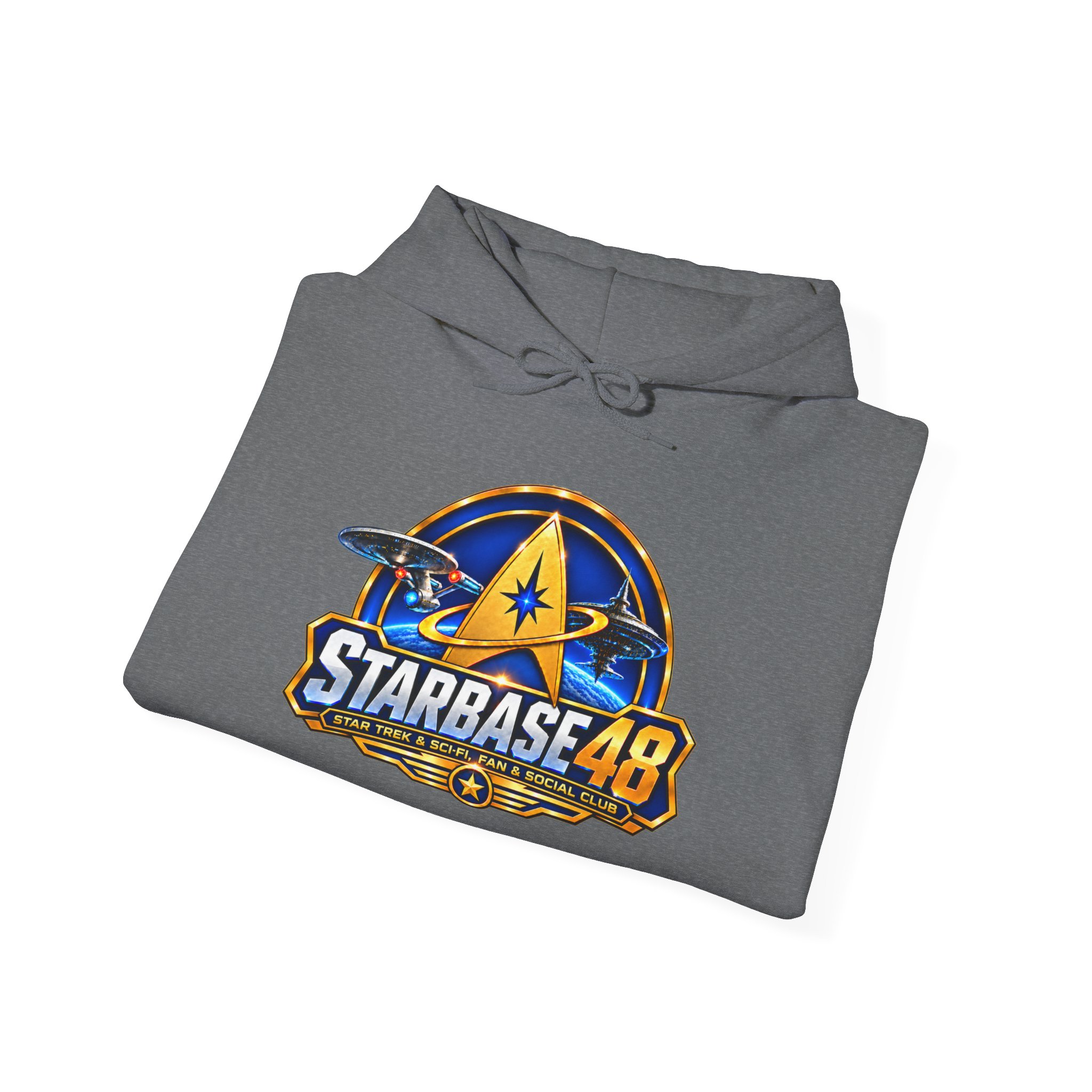 Starbase 48 Logo Hoodie — Retro Space Gaming Sweatshirt - Image 24