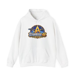 Starbase 48 Logo Hoodie — Retro Space Gaming Sweatshirt