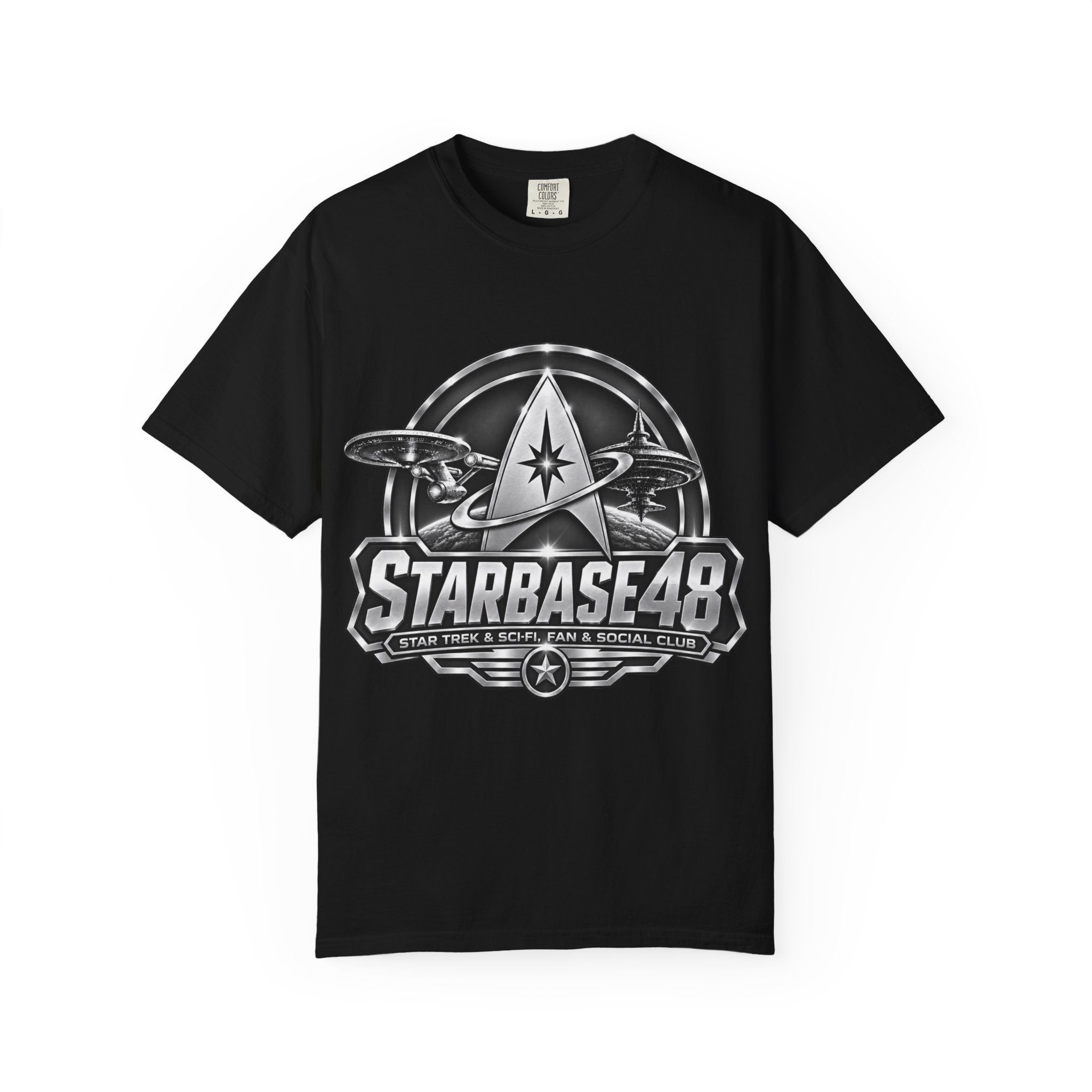 Starbase 48 Graphic T‑Shirt — Starfleet Space Logo Tee - Image 49