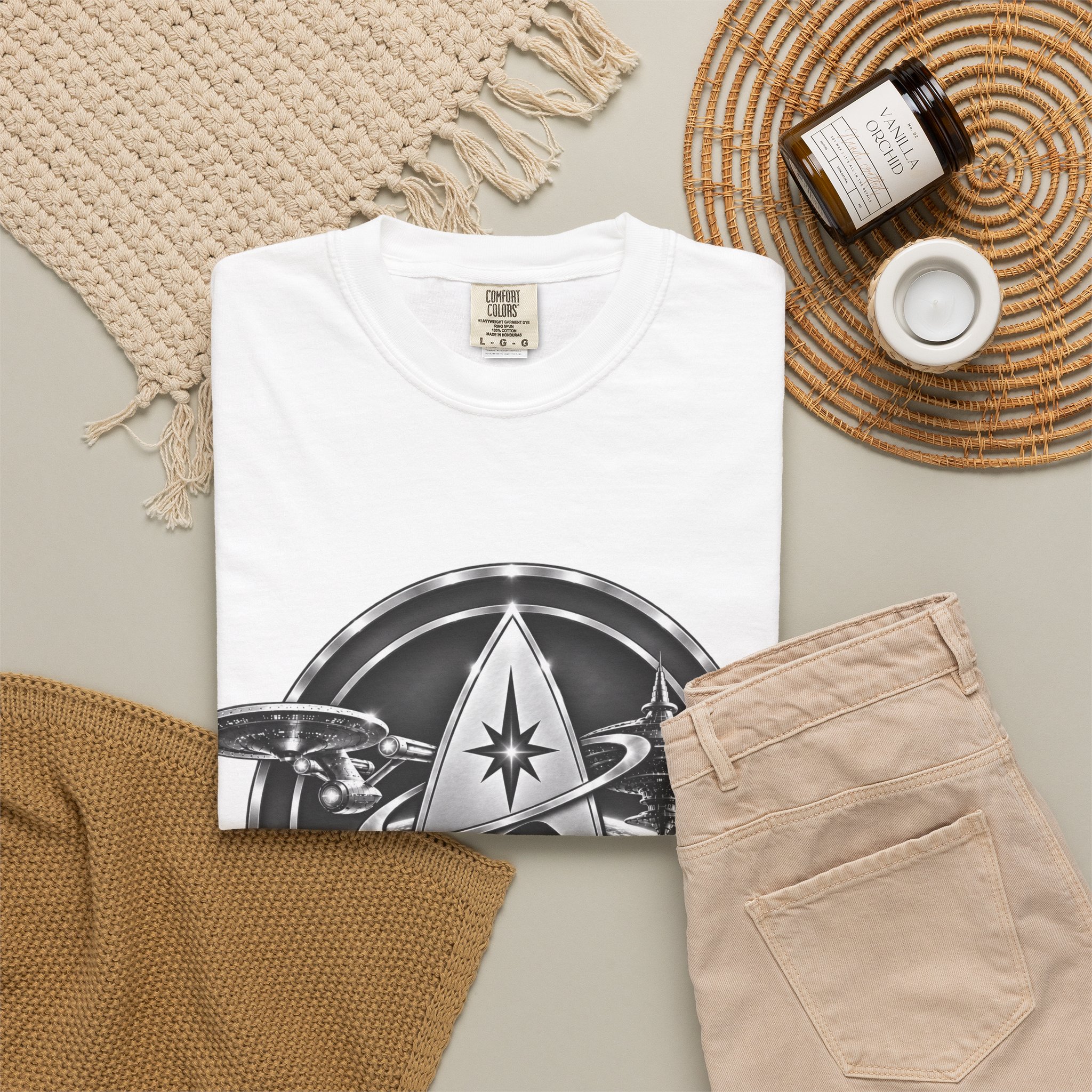 Starbase 48 Graphic T‑Shirt — Starfleet Space Logo Tee - Image 4