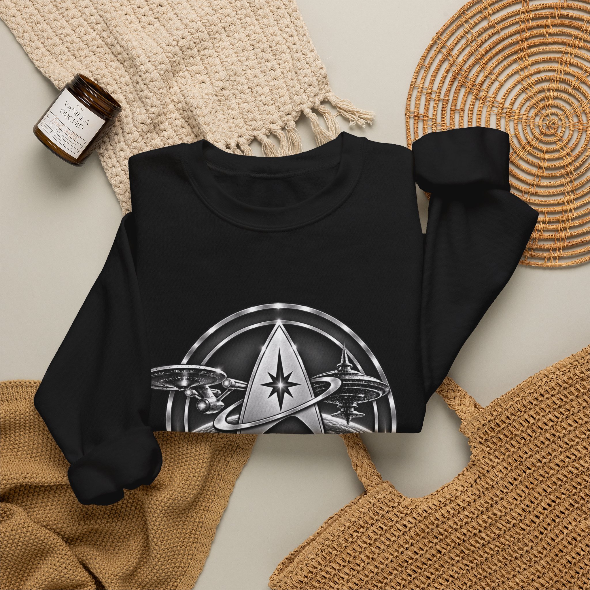 Starbase 48 Retro Space Logo Sweatshirt - Image 8